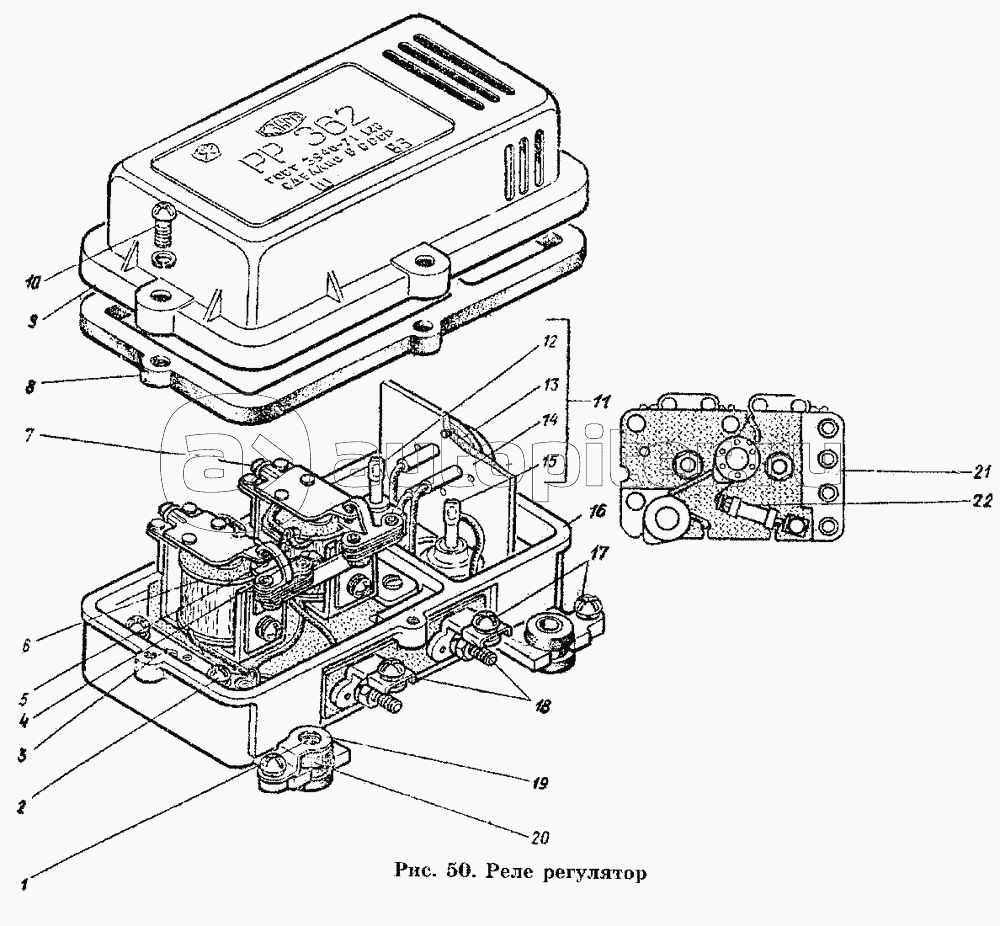 Реле регулятор газ 53