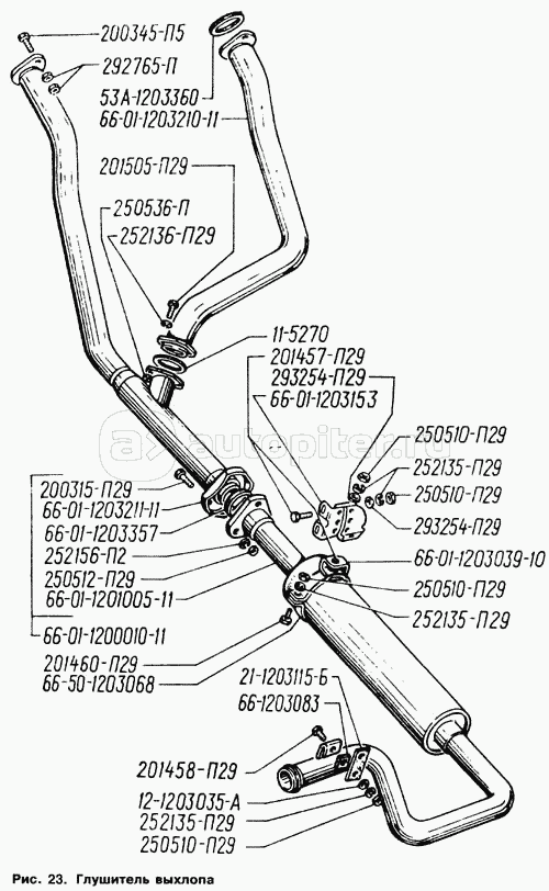 Каталог 66. Система выхлопа ГАЗ 3102 инжектор. Система выхлопа ГАЗ 24. ГАЗ 66 выхлоп. Глушитель ГАЗ 66 Размеры диаметр.
