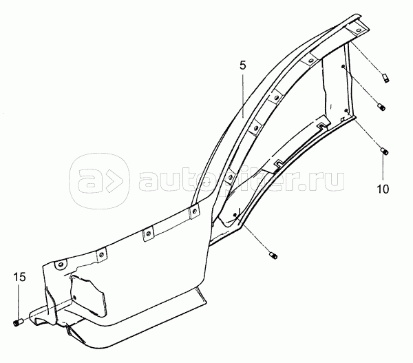 5490-8403014-10 Панель передней части переднего крыла