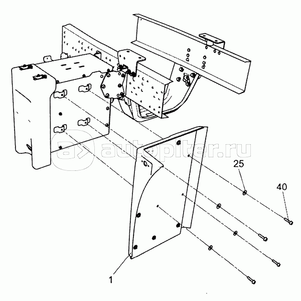 5490-8403010-30 Установка задней части переднего крыла правая