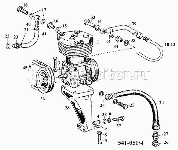 Компрессор и его привод двигателя D10TSLL-160E2