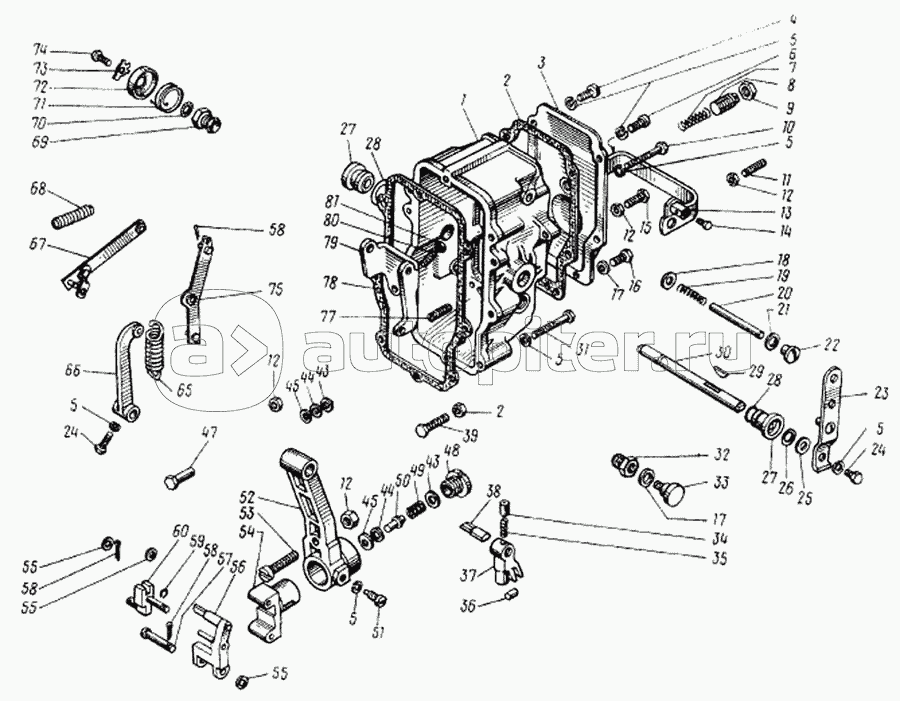 Регулятор числа оборотов двигателя ЯМЗ-236НЕ и ЯМЗ-236А