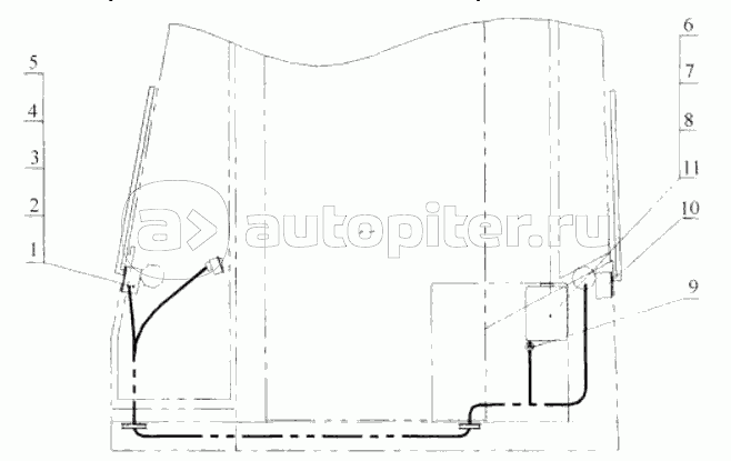46C0707 Брызговики и стеклоочистители «дворники»