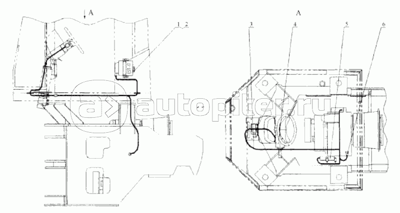 46C0709 Электропроводка системы переключения передач
