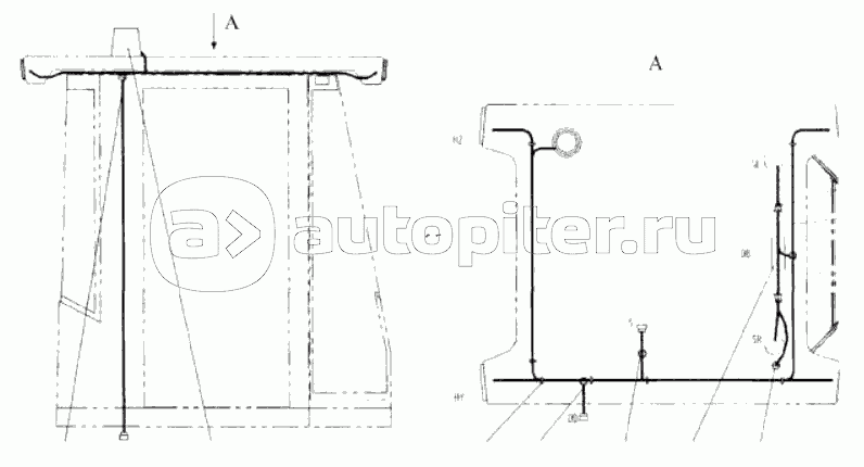 22E0236 Электропроводка верхнего освещения
