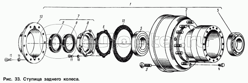 Как заменить сальник задней ступицы маз 4370 Ступица заднего колеса МАЗ-54321 - купить, цены в интернет-магазине Автопитер