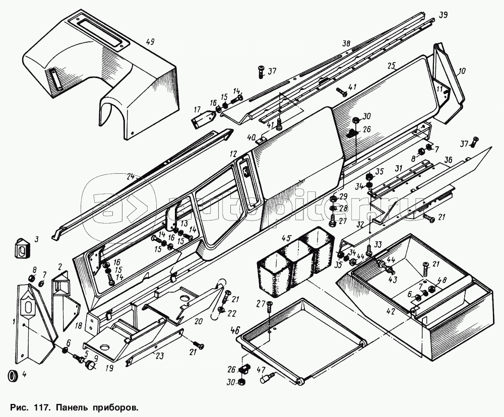 Панель приборов маз простор