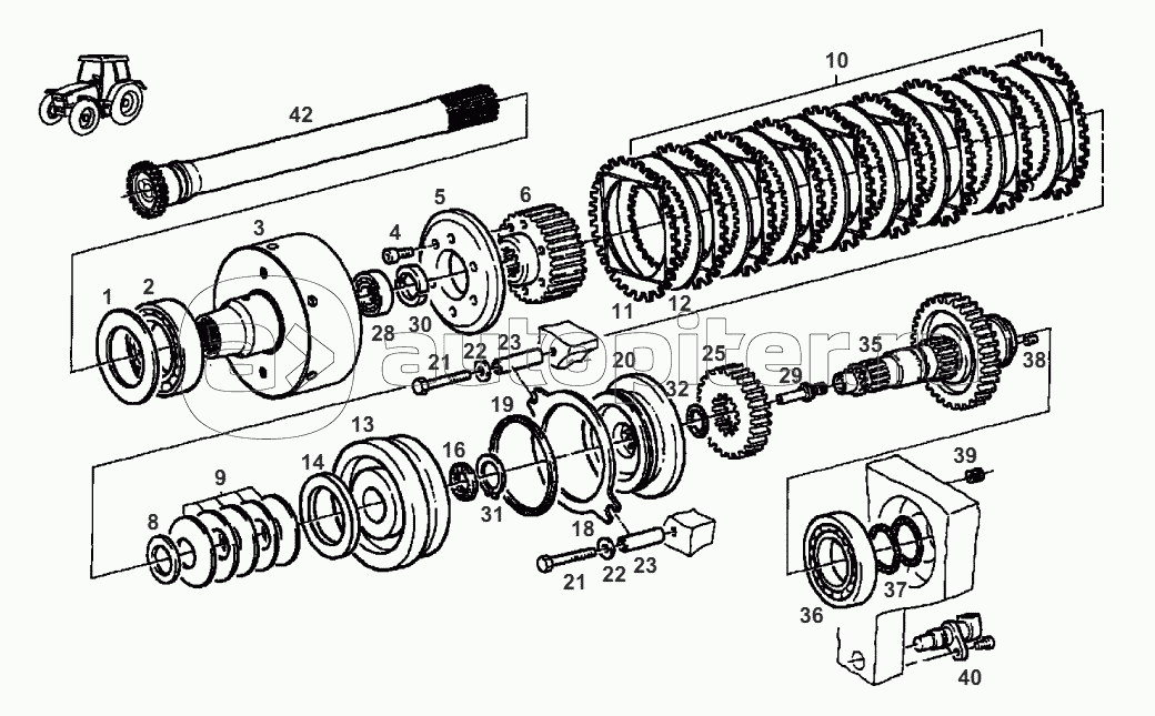 Independant Power Take Off Clutch - FROM No 903/5303 - UP TO No 903/7000