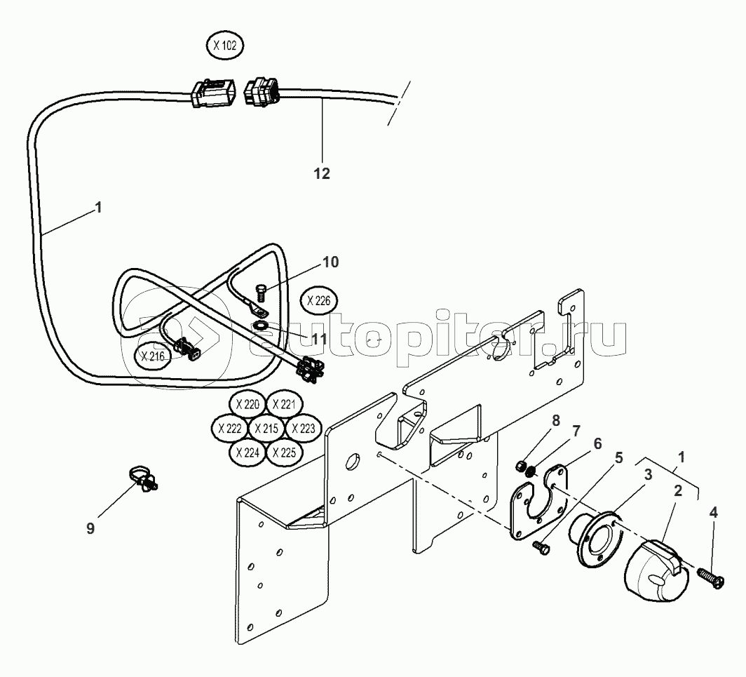 Trailor Electric Socket - For Export Europe