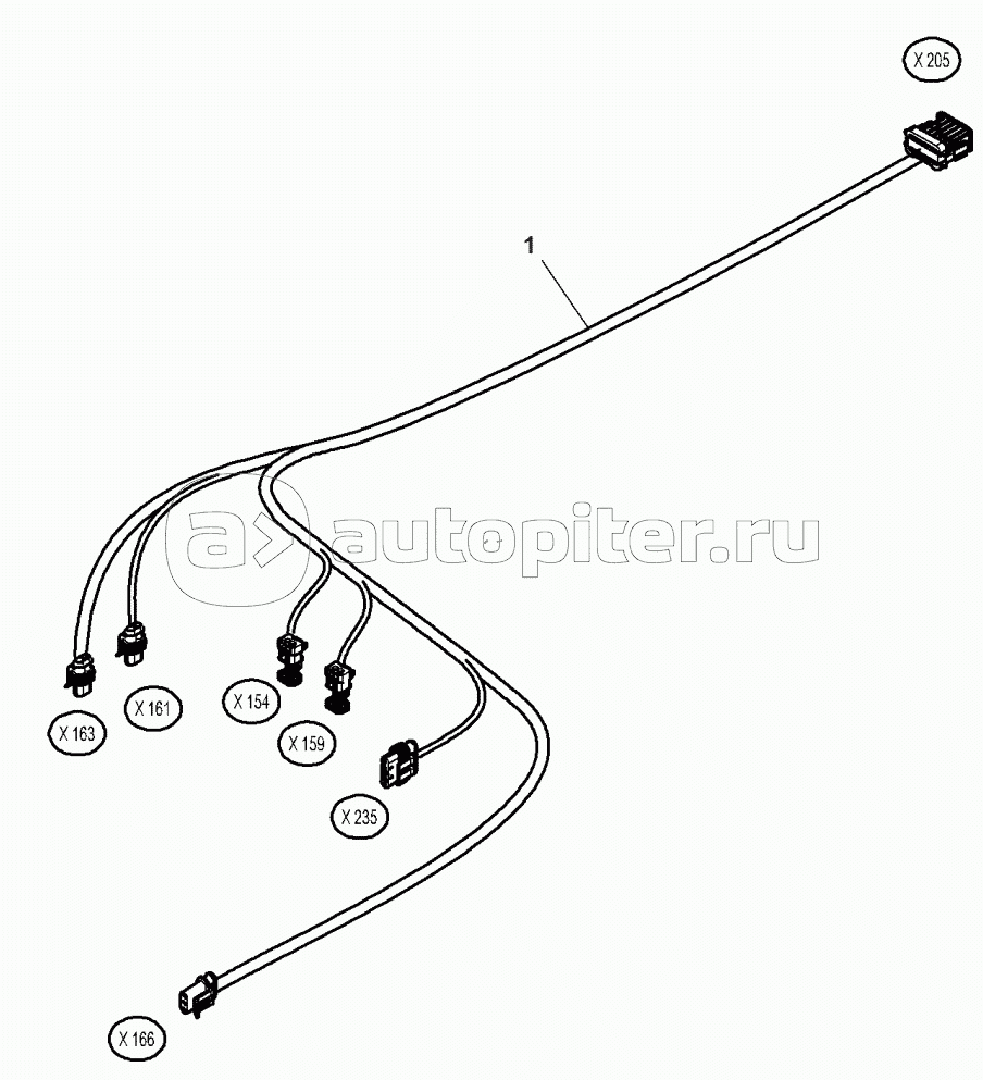 Front Axle Suspended Harness / Control Box
