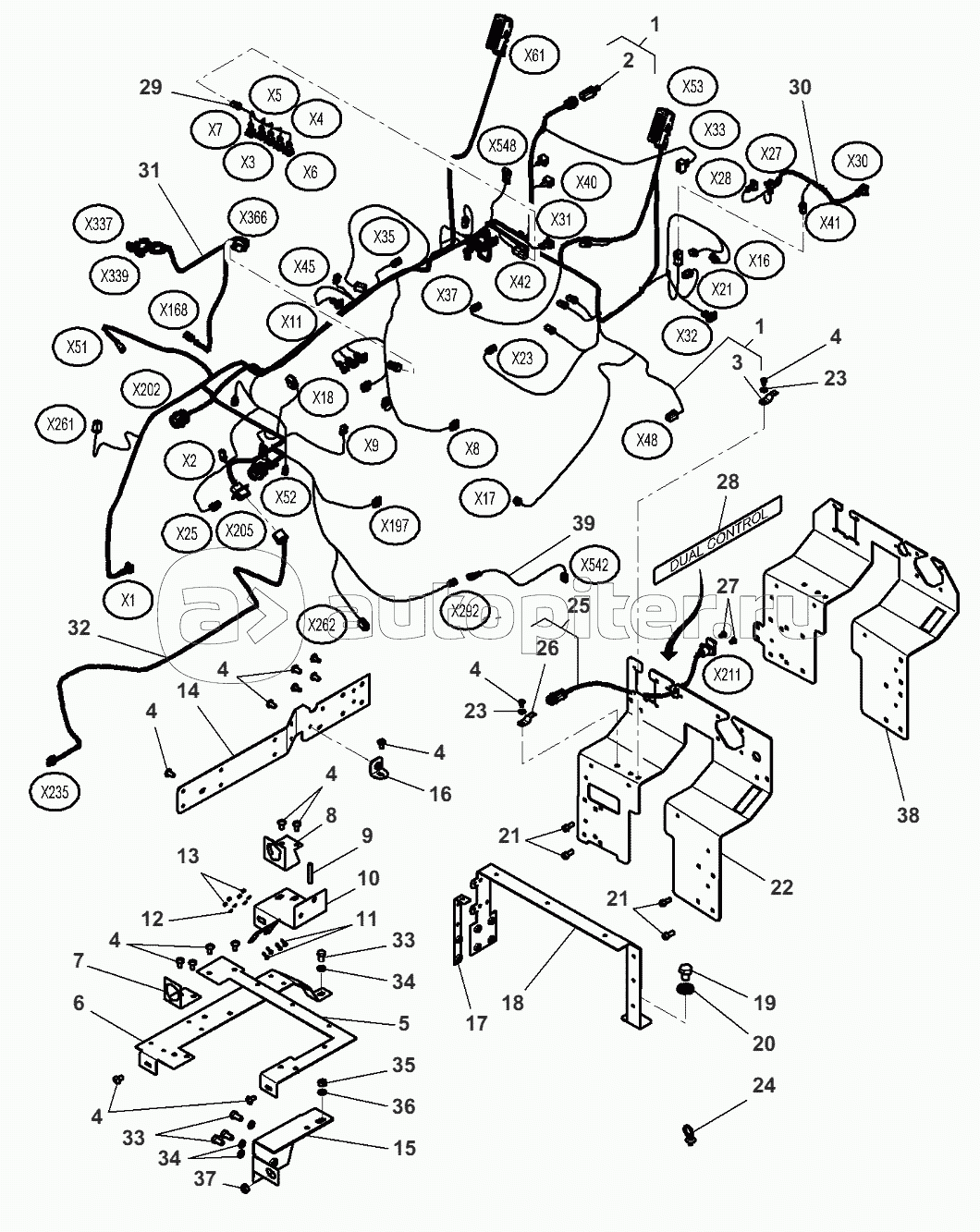Transmission Main Harness - With Datatronic "3"