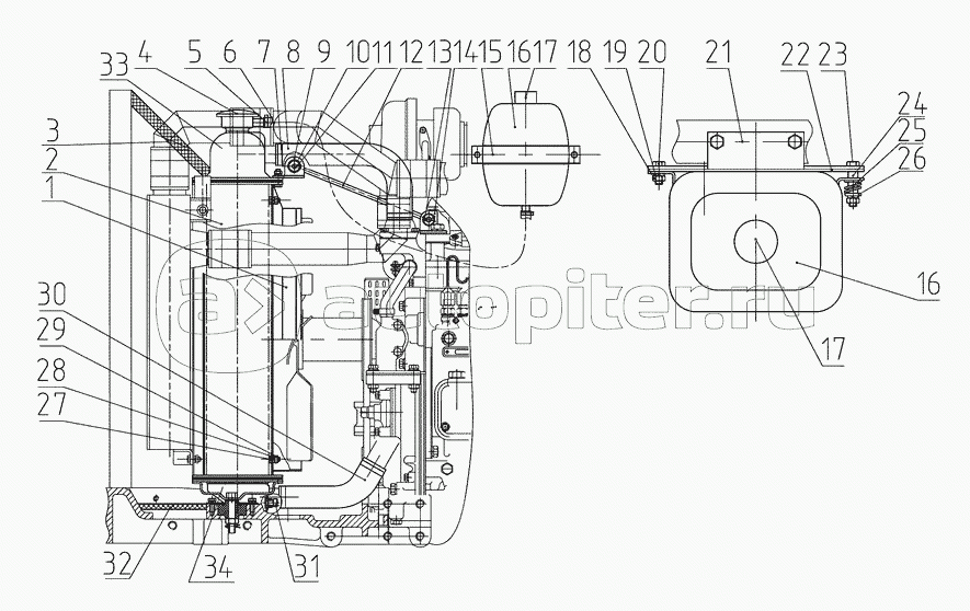 Блок охлаждения (для трактора «БЕЛАРУС-821.3/921.3»)