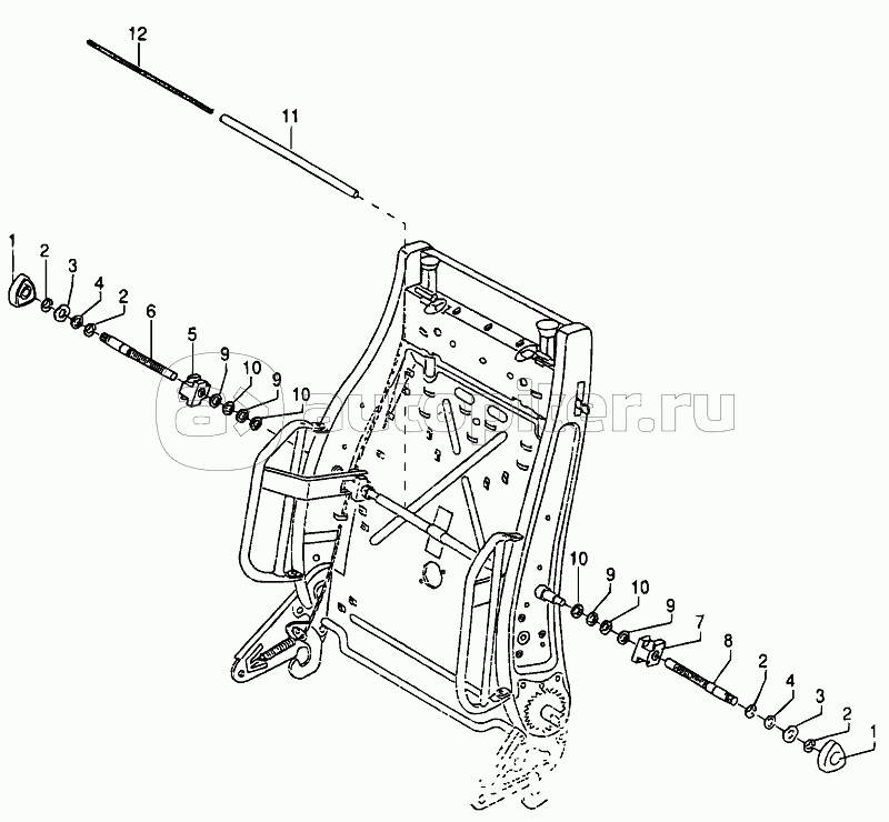 DRIVERS SEAT RECARO SIDE BOLSTER ADJUSTMENT N 116 E2 — купить, цены в