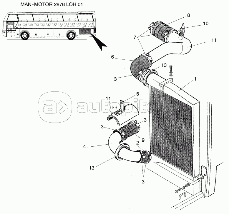 CHARGE AIR CIRCULATION MANMotor 2876 LOH 01 N 116 E2 — купить, цены в