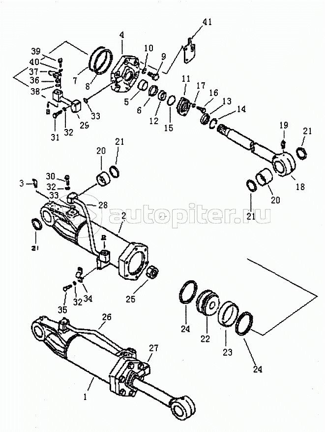 TILT CYLINDER FOR RIPPER PD320Y-L PD320Y-2