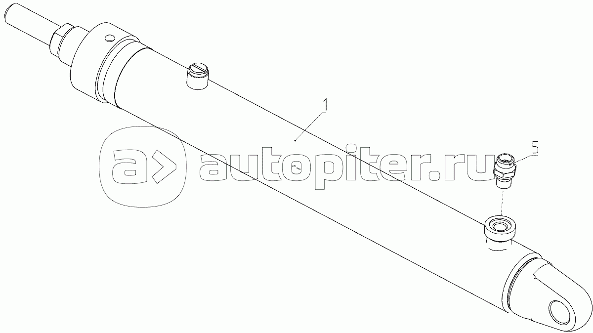 Гидроцилиндр (081.27.09.520), Иллюстрация действительна для техники, произведенной с 20090201