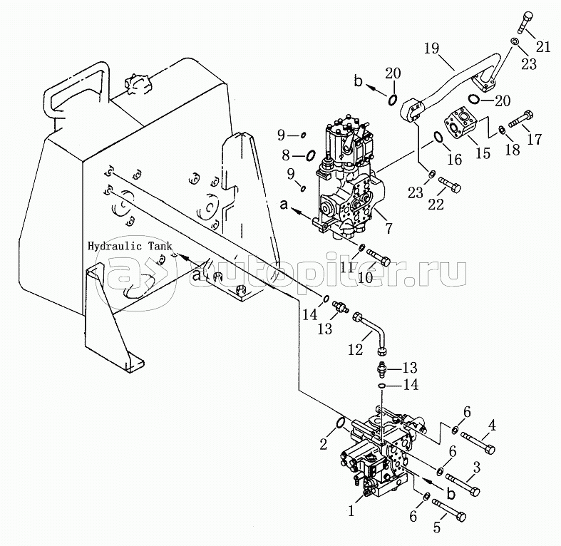 WORK EQUIPMENT VALVE MOUNT (WITH SINGLE SHANK RIPPER)