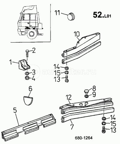 Опора кабины (680) 815-2 EURO II — купить, цены в интернет-магазине ...