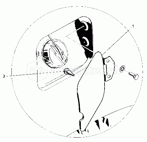 Крышка люка горловины наливной бака топливного