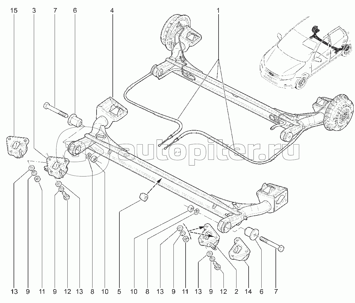 Подвеска лада гранта лифтбек схема передняя