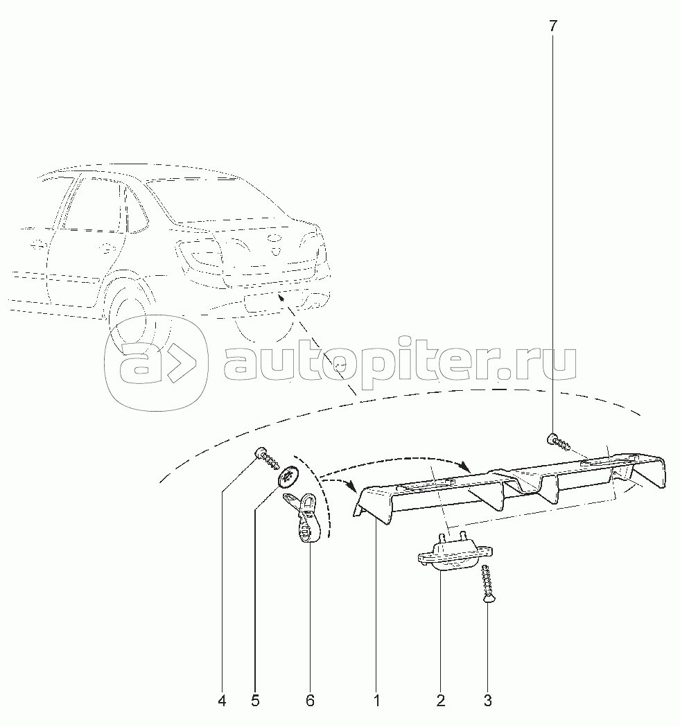 812010. ФОНАРЬ ОСВЕЩЕНИЯ НОМЕРНОГО ЗНАКА