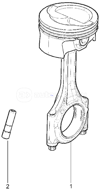 102010. ПОРШЕНЬ С ШАТУНОМ В СБОРЕ (8 КЛ.)
