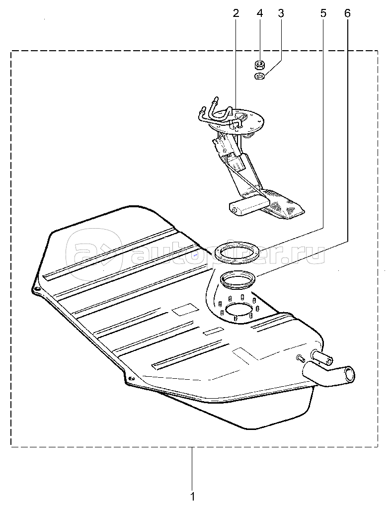 120120. Бак топливный (21214) (деталировка)