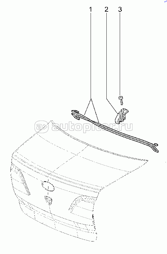 485110. Торсион крышки багажника (седан)