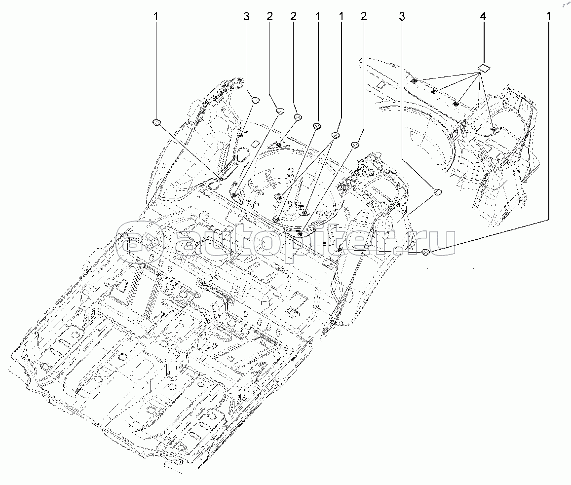 563310. Заглушки пола багажника (хэтчбек, универсал)