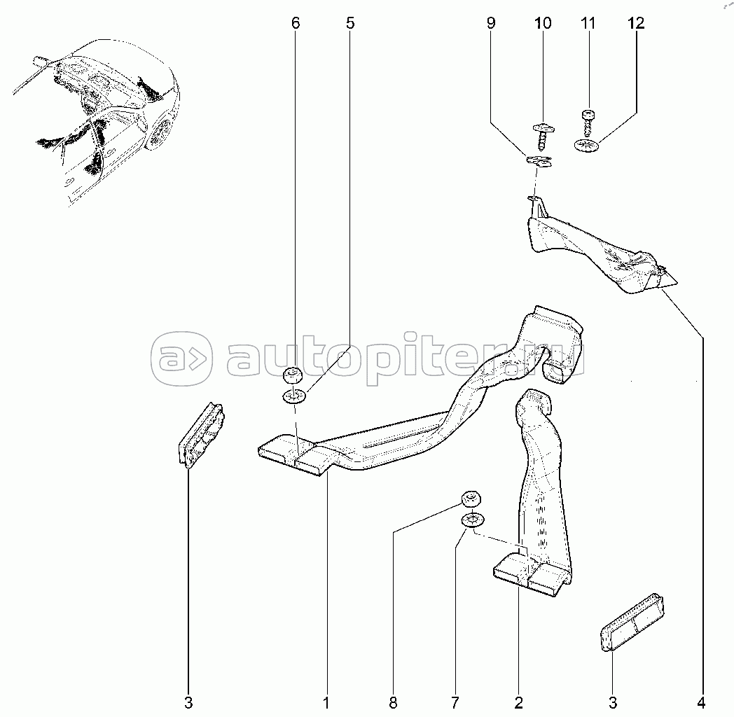600010. Воздуховоды, дефлектор,щиток водоотражающий