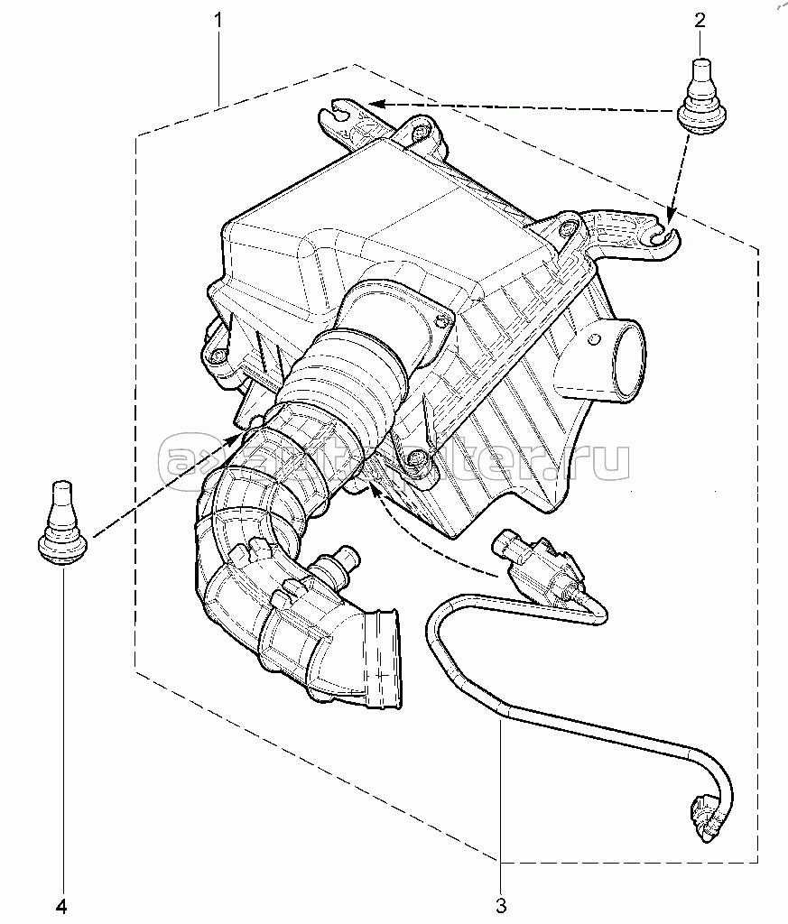 130310. Фильтр воздушный в сборе (дв. 11182)