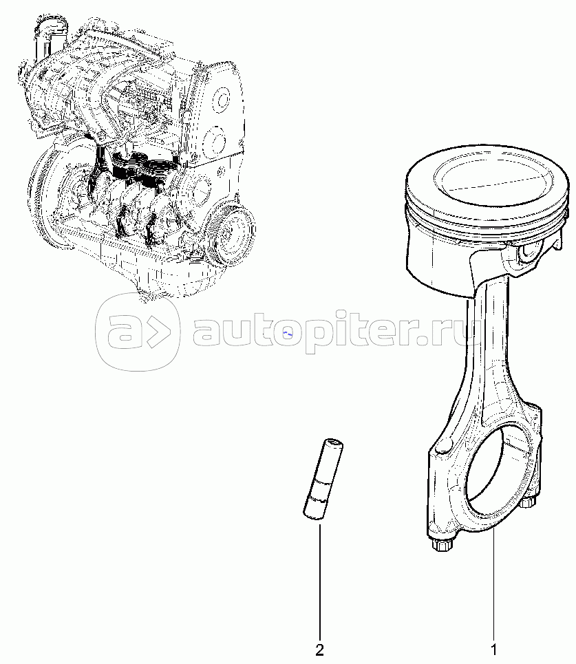 Поршни и шатуны 21116 (P3M) (до 06.07.18)