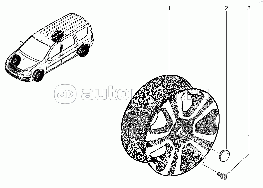 331610. Диск колеса (литой)16"(Кросс) (FL)