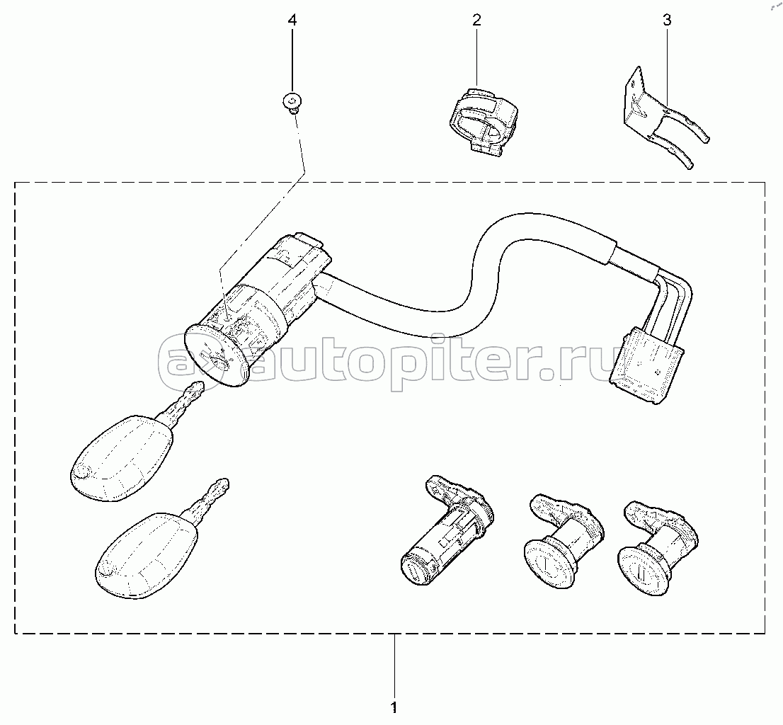 821410. Выключатель зажигания (универсал)(норма, стандарт)