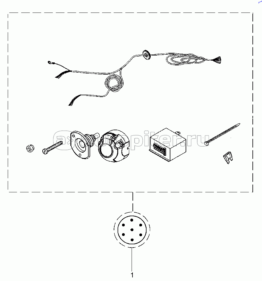 910111. Комплект электропроводки ТСУ с модулем управления