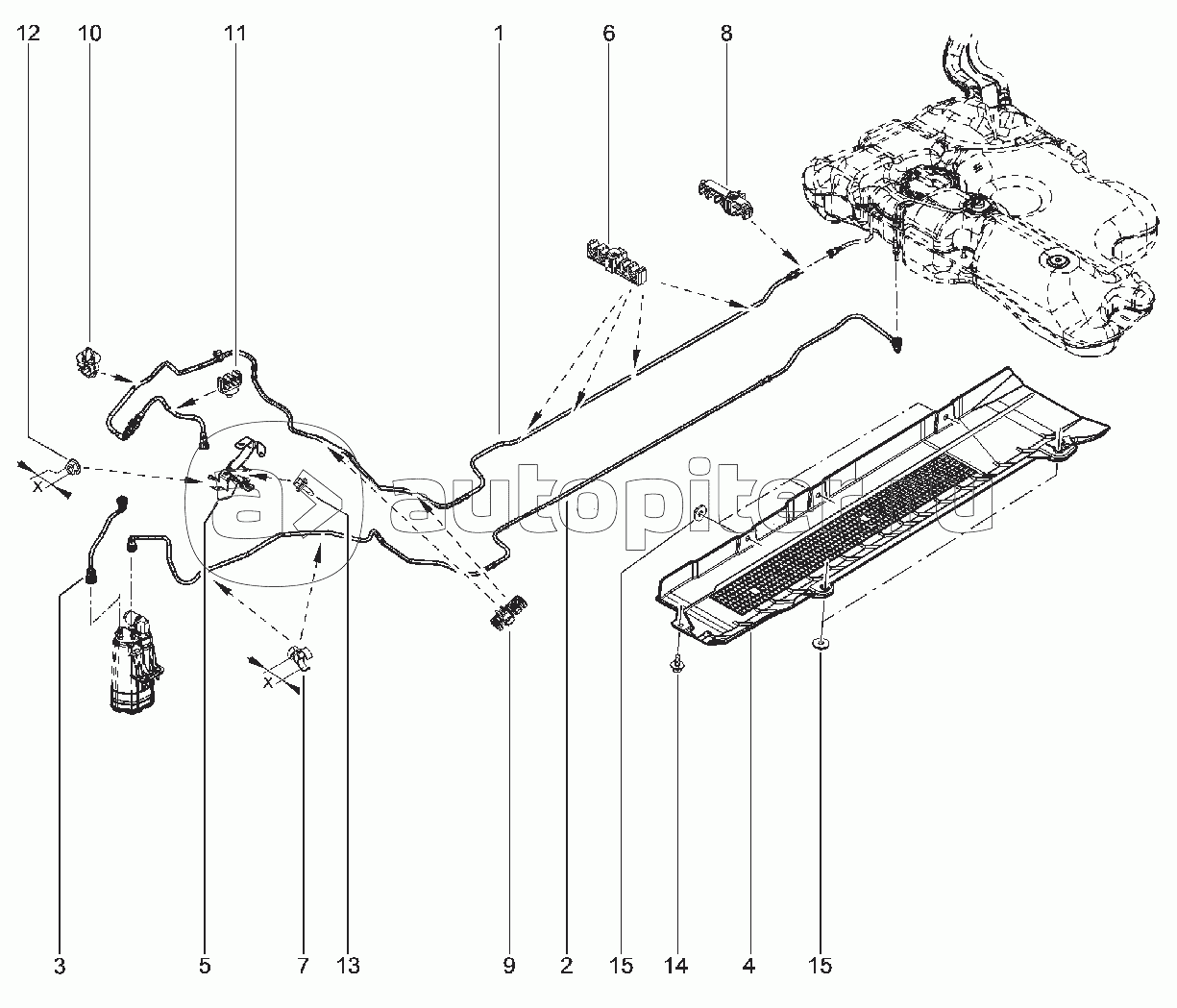 194111. ТРУБКИ ТОПЛИВНОЙ СИСТЕМЫ (H4M) (с 07.12.18)