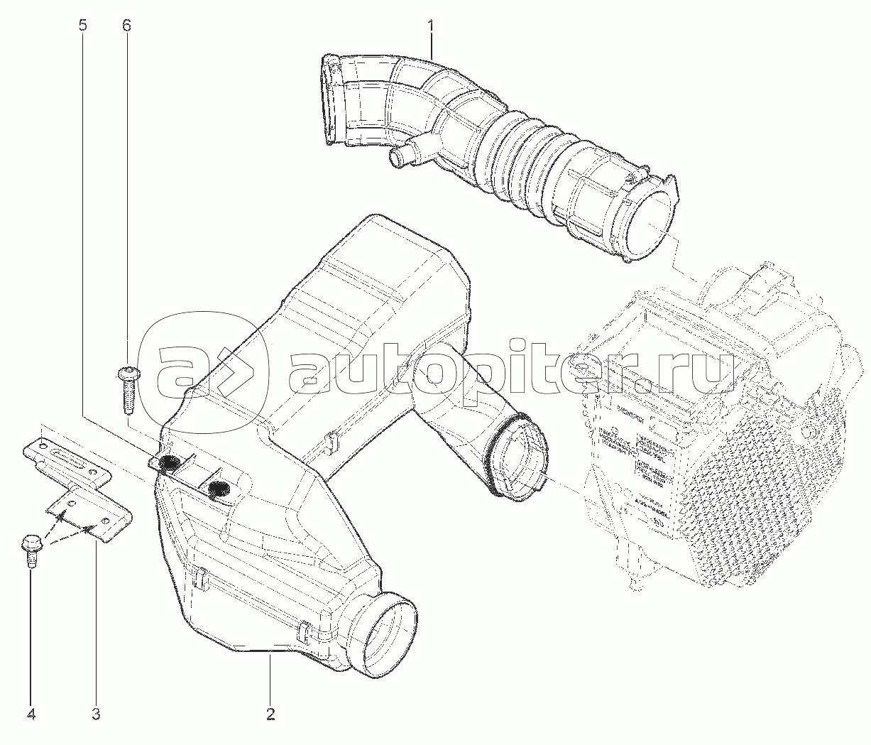 136563. ВОЗДУХОЗАБОРНИК С РЕЗОНАТОРОМ (P4M,P4P)