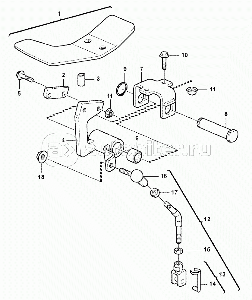 Pedal 11891417, 11895018, 11895019, 11895020, 11891273