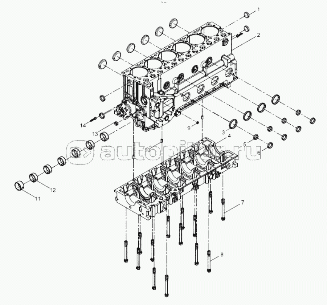 612600014234 Pre-assembled cylinder block