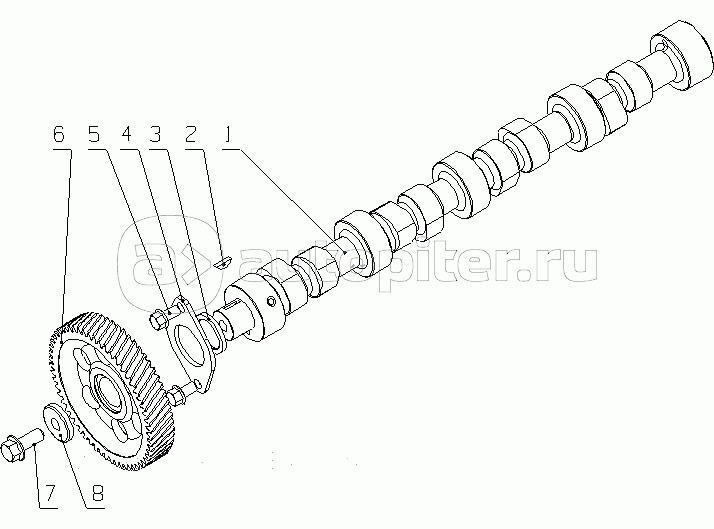 530-1006000 Части распределительного вала