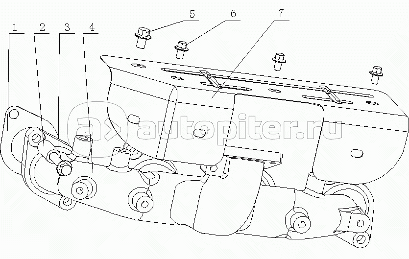 1575-1008200 Детали выпускного коллектора